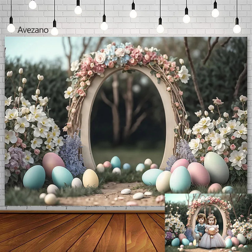 

Avezano Photography Background Easter Decoration Eggs Flowers Arch Door Outdoor Forest Portrait Photocall Photo Studio Photocall