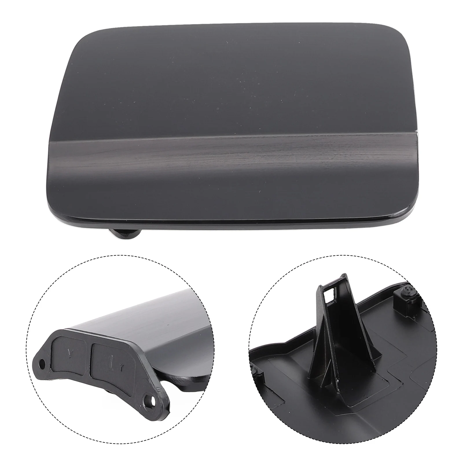 

Durable New Practical Fuel Door Cap Cover ABS Material Accessories Black Direct Replacement For Hyundai 2006-2011