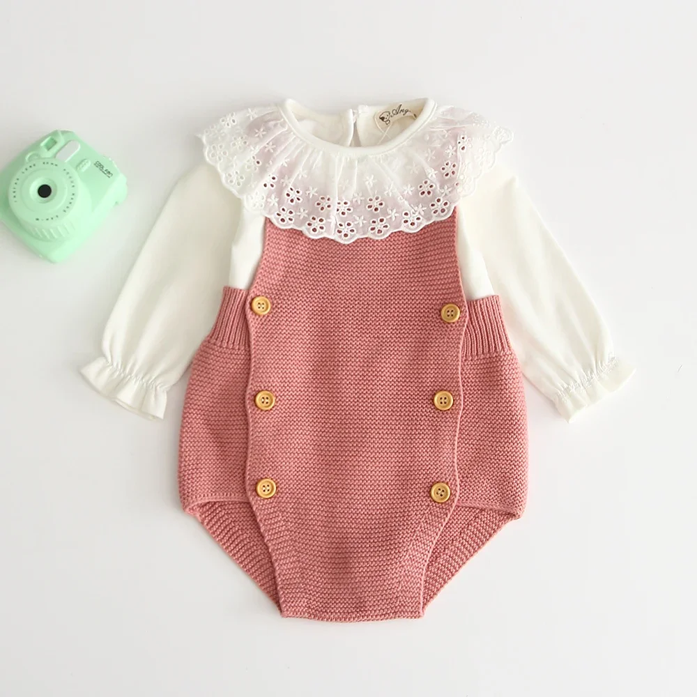 Newborn Baby Boys Clothes New 2024 Baby Knitting Rompers Cute Overalls Infantil Baby Girl Boy Sleeveless Romper Jumpsuit 0-24M
