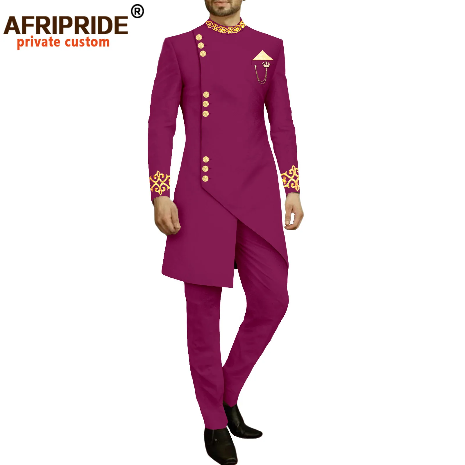 Stylish Atmosphere Casual Men's Suit New African Men Slim L Two-piece Set  Clothes for Men  Mens Clothes  Tracksuit Men 5