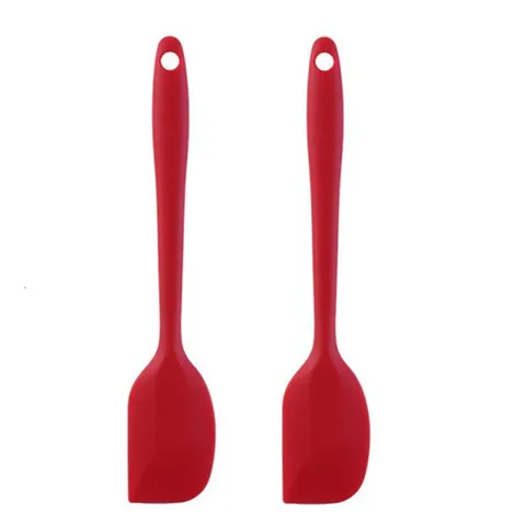 2Pcs 21CM Silicone Spatula Cream Butter Baking Scraper Cake Spatula Mixer Cooking Cake Brushes Kitchen Pastry Tools
