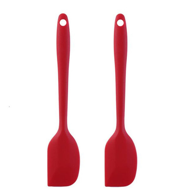 2Pcs 21CM Silicone Spatula Cream Butter Baking Scraper Cake Spatula Mixer Cooking Cake Brushes Kitchen Pastry Tools