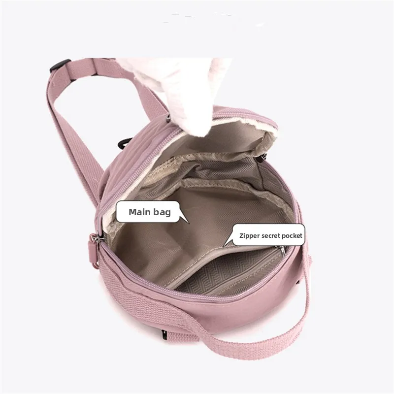 Thickened Waterproof Round Handbag, Single Shoulder Messenger Bag, Versatile Fashion Cross Body Phone Purse Pouch for Going Out