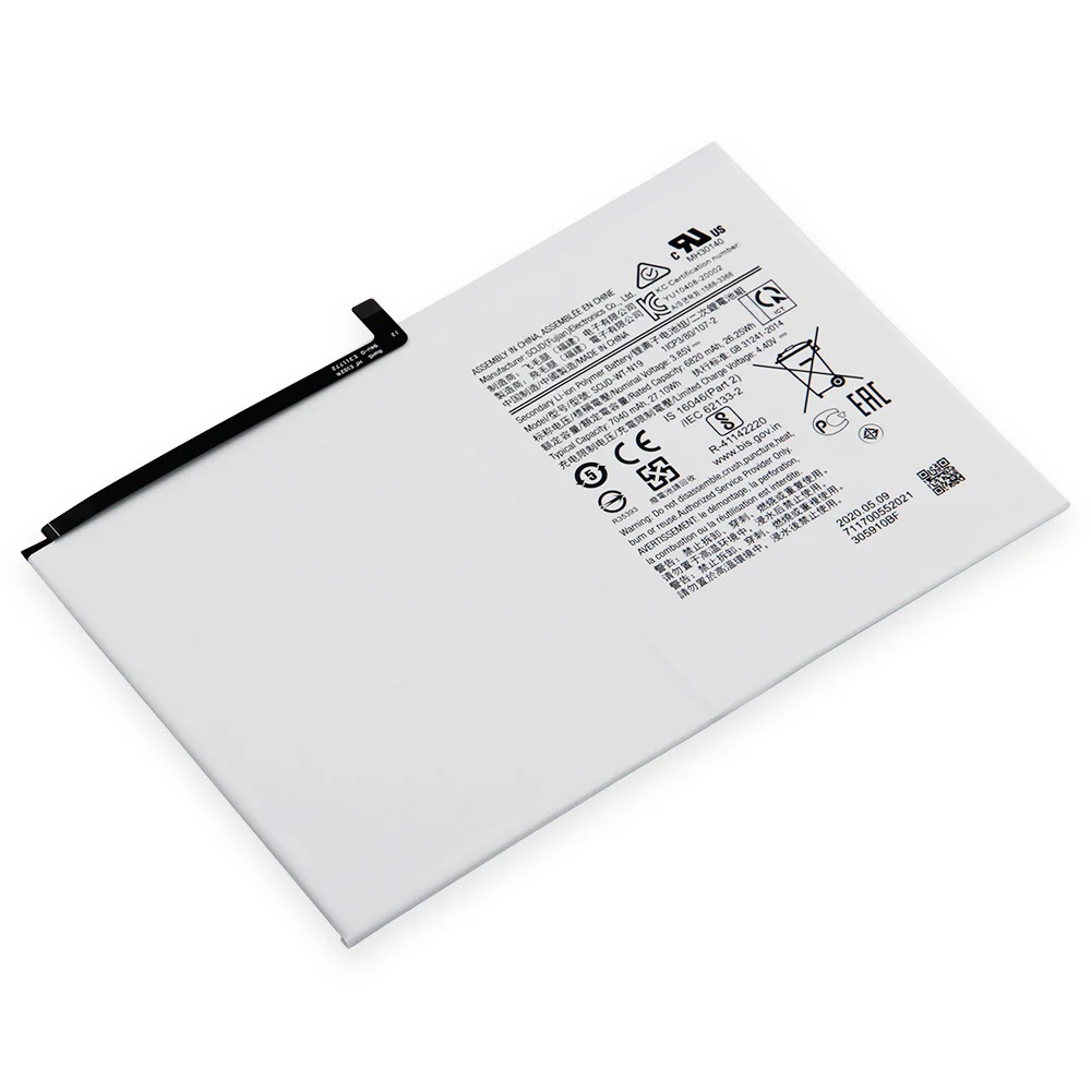 New Replacement Battery SCUD-WT-N19 For Samsung Galaxy Tab A7 T500 T505C Tablet Battery 6820mAh