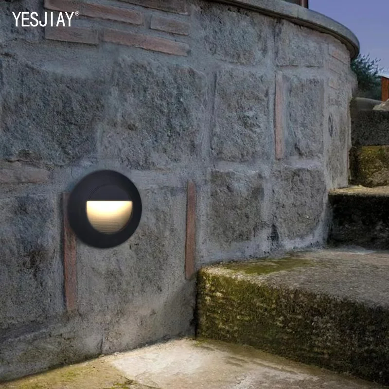

Indoor Outdoor Recessed Led Wall Lamp Stair Case Light AC85-265V Step Lamp Corridor Lighting Indoor Wall Lighting