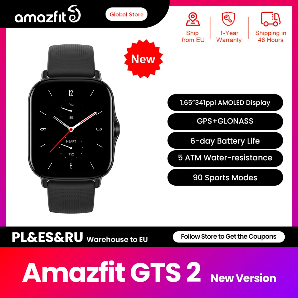 Global Version Amazfit Gtr 2e Smartwatch 2.5 D Glass 90 Sports Modes Alexa  Built-in 5 Atm Smart Watch For Andrioid Ios - Smart Watches - AliExpress