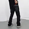 2024 Star Letter Embroidery Y2K Streetwear Baggy Jeans Pants For Men Clothes Straight Luxury Cotton Long Trousers Pantalon Homme 1