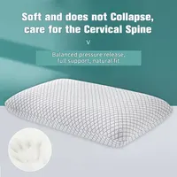 Bamboo Fiber Skin-friendly Memory Foam Pillow Slow Rebound Bread Pillow Single Hotel B&B Cervical Neck Care Home Pillow Core 1