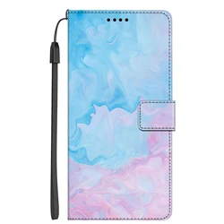 Leather Flip Wallet Phone Case with Stand and Card Holder for OPPO RX17 Neo (Fluorescein)