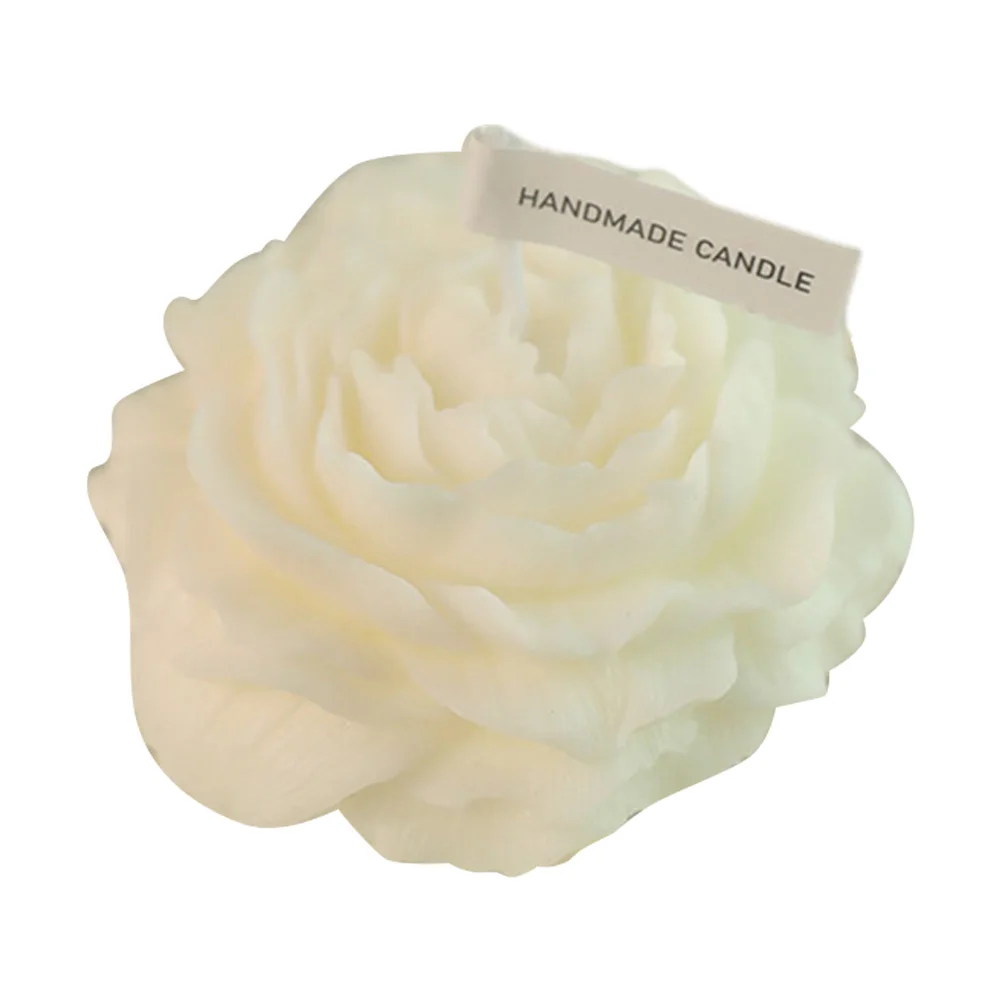 

Elegant Peony Flower Shaped Candle Handcrafted with Attention to Detail Long Burning Time Ideal for Home Decoration
