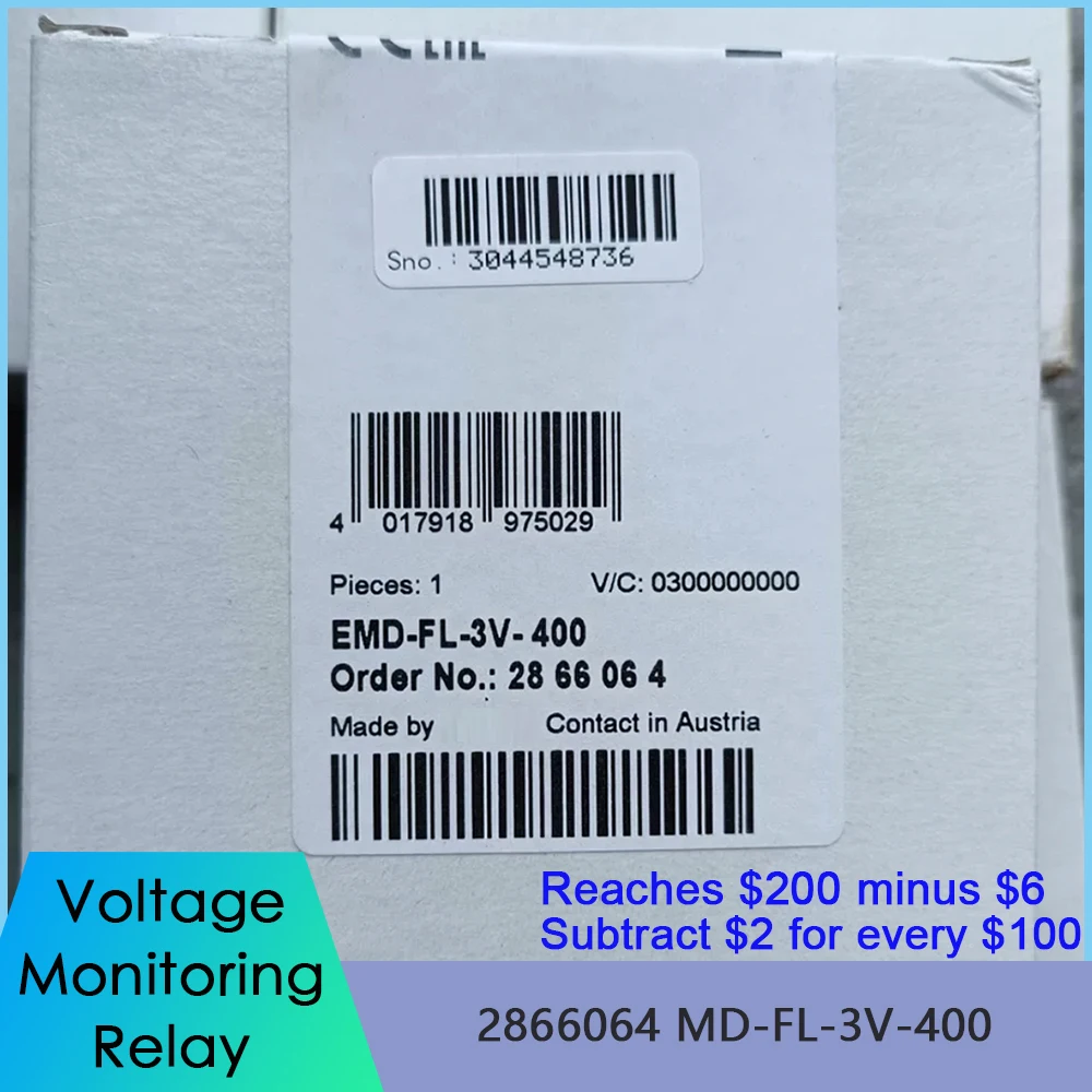 High Quality 2866064 MD FL 3V 400 Voltage Monitoring Relay Fast Ship