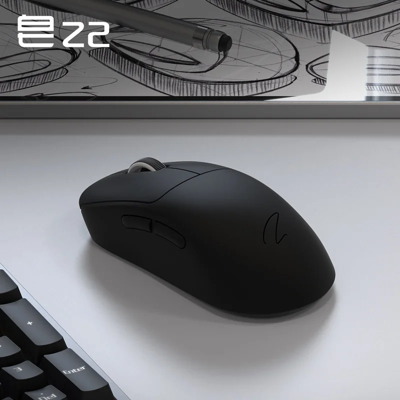 NEW Zaopin Z2 Max 8K Gaming Mouse Paw3950 Three Mode Wireless Bluetooth Ergonomics Laptop Hot Swap 65g Lightweight