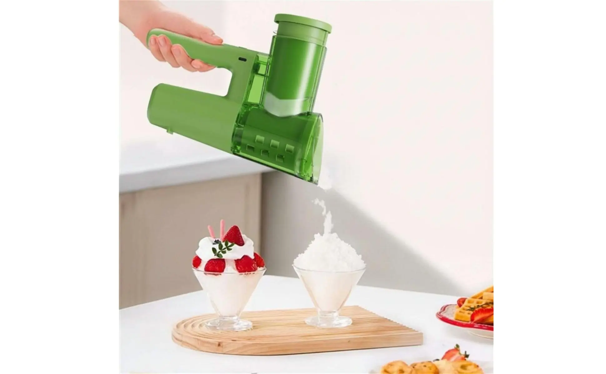 Electric Vegetable Cutter Interchangeable Mini Food Cutter Handheld Vegetable Cutter Single-Press Function for Home Bar Electric Vegetable Cutter Interchangeable Mini Food Cutter Handheld Vegetable Cutter Single-Press Function for Home Bar