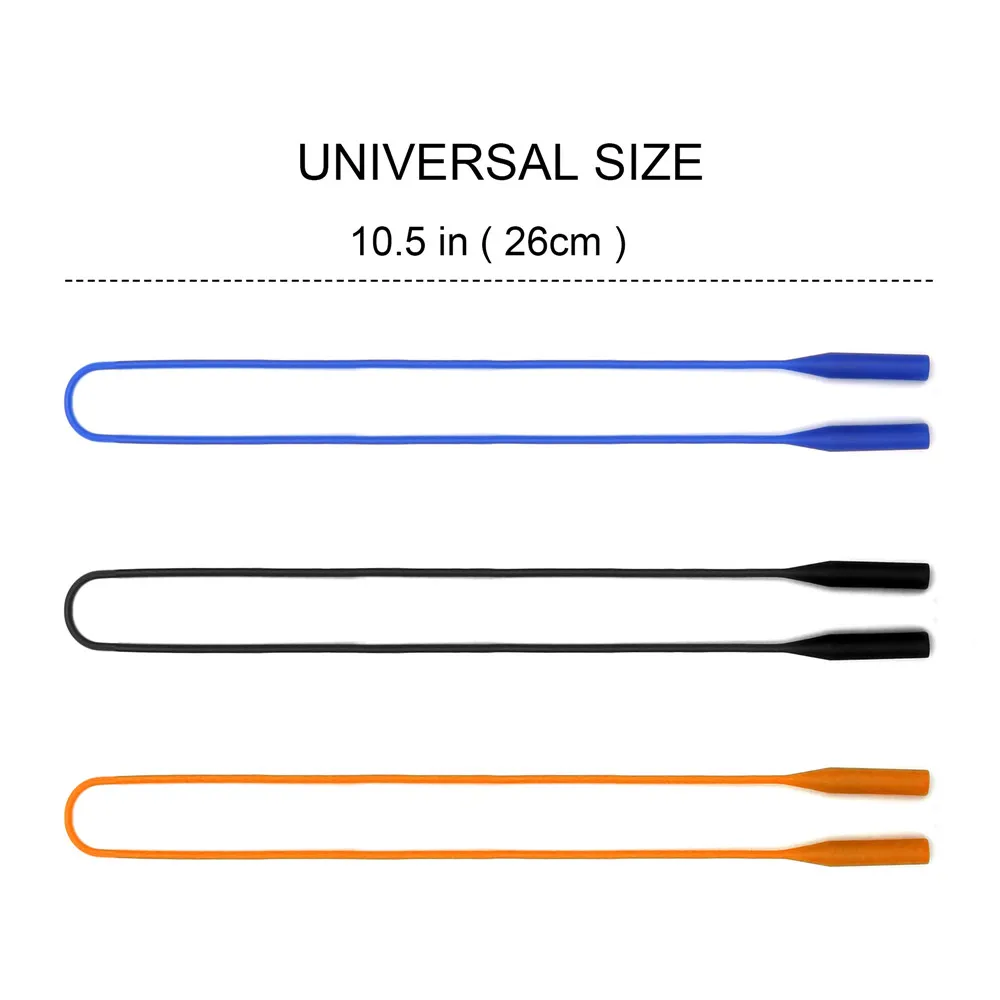 Glasses Retainer JM Elastic Silicone Eyeglasses Strap Holder Waterproof Glasses Retainer Sports Sunglasses Chain Women Men Kids