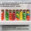 54pcs/108pcs/ Wedding Dragees Glass Jar 17*22*60mm12ml Dragees Glass Test Tube Marriage Dragees Glass Bottle Wedding Gift Crafts 5