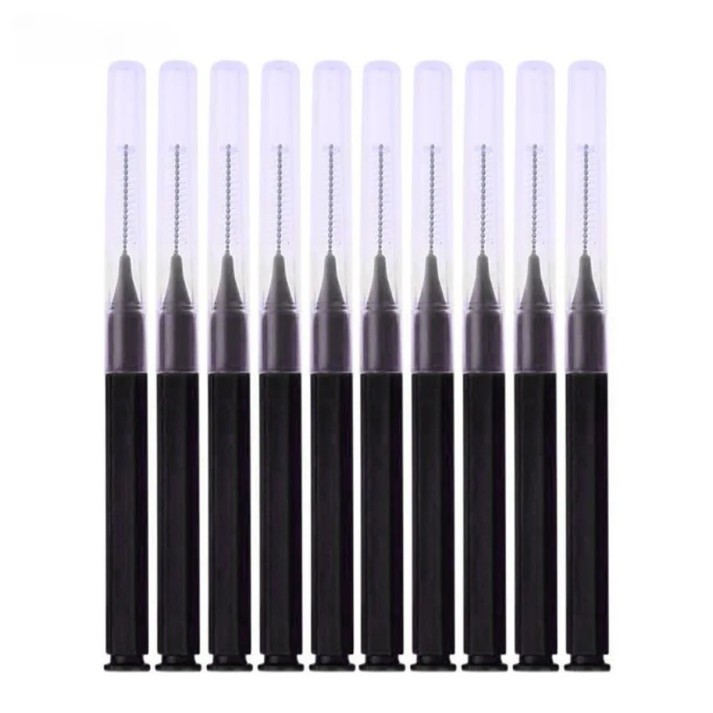 20Pcs 미니 눈썹 브러시 눈썹 파마 브러시 일회용 눈썹 리프팅 브러쉬 구부릴 수있는 마이크로 속눈썹 브러시 애플리케이터 메이크업 도구