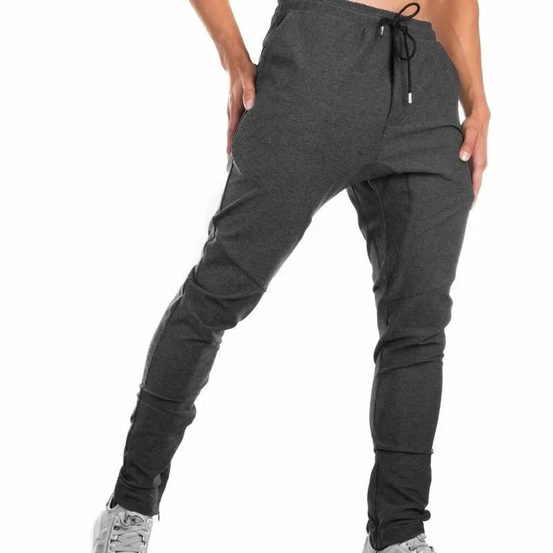 Fitness Men's Sports Long Trousers Running Leggings Casual Deep Squat Pants Training Gym Trousers Comfortable Breathable