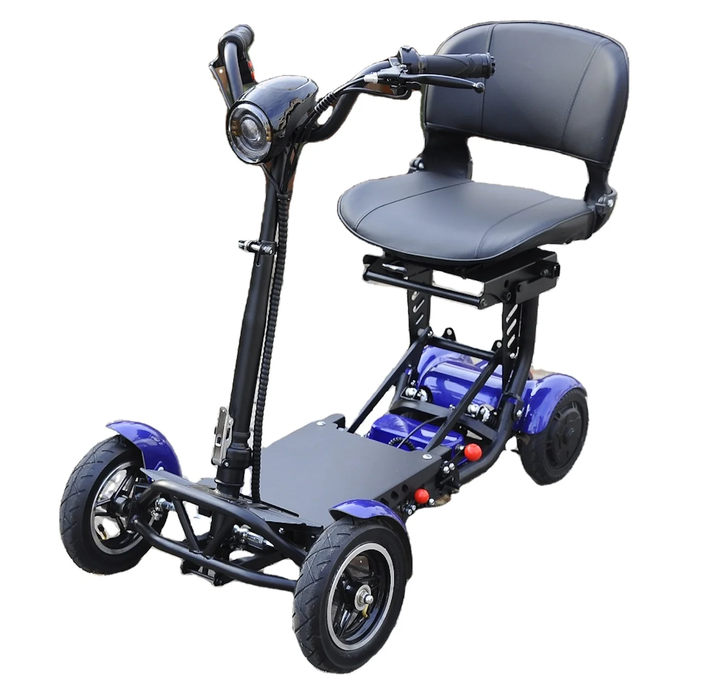 Sedia A Rotelle Per Adulti Leggera Pieghevole Scooter Elettrico A 4 Ruote Per Disabili
