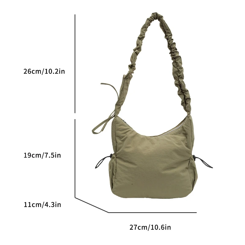 High-quality Nylon Women's Shoulder Bag Work Style Casual Crossbody Bag 2026 New Trend Fashion Y2K Handbags Travel Shopping