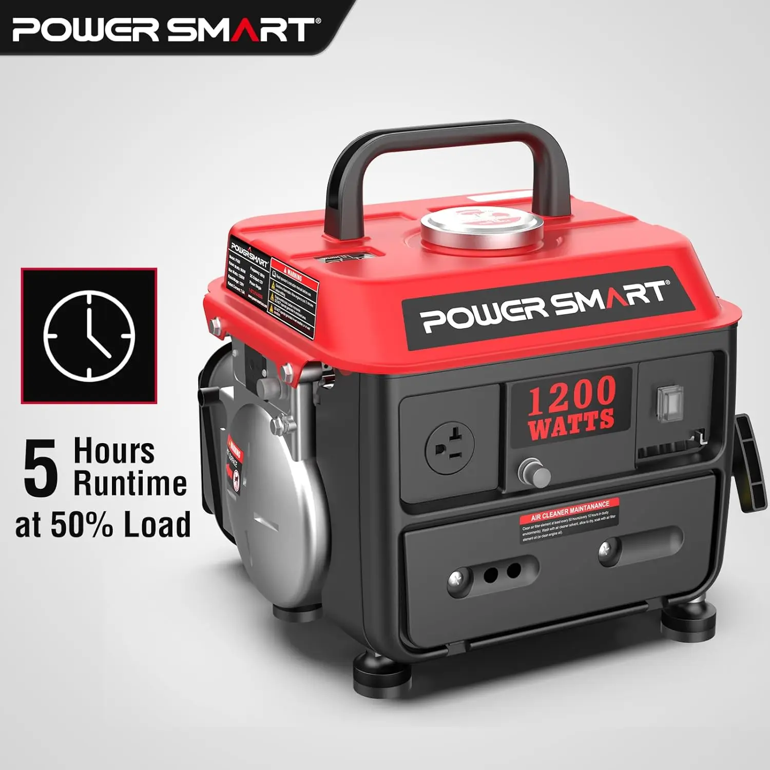 1200-Watt Portable Generator with Super Quiet Ultralight for Camping