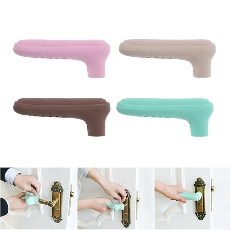 16FE Anti-collision Silicone Door Knob Covers Handle Sleeve Pull Handle Gloves Protector for Bedroom Baby Crash for Protectio