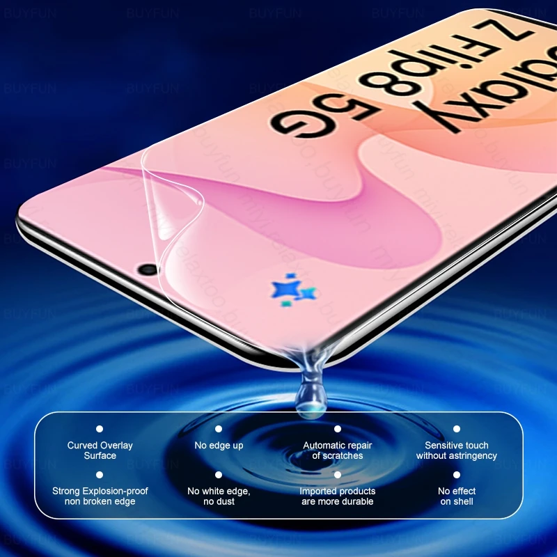 5-Pack Ultra-Curved Soft Hydrogel Screen Protector