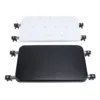 Walker Seat Set Strong Load Bearing Black Soft Padded Rest Seat and White Quick Drainage Bath Plate Walker Attachable Seat 6