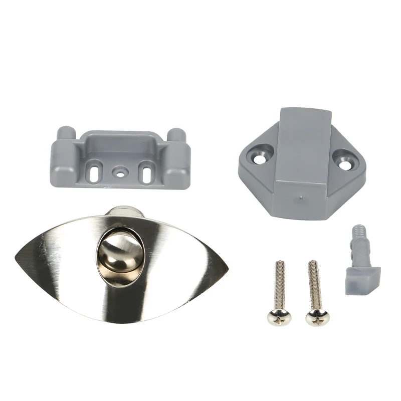 4Pcs Keyless Push Button RV Latch Lock Cup Pull Yacht Boat Motorhome Caravan Cupboard Gun Black Gold Chrome