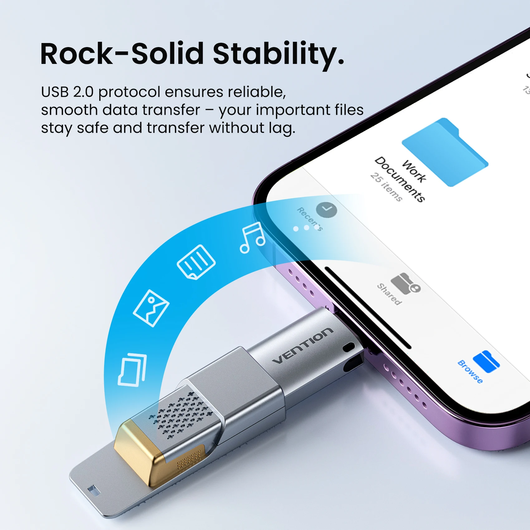 Vention USB-C to Lightning OTG Adapter Converter