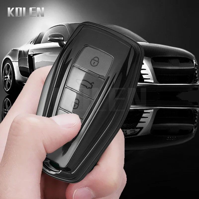 TPU Car Key Remote Case Cover Shell Fob For Geely Atlas Boyue NL3 Coolray X6 X7 EX7 Emgrand Kulrey GT GC9 Auto Accessories key case key case cover car key shell remote control case cover