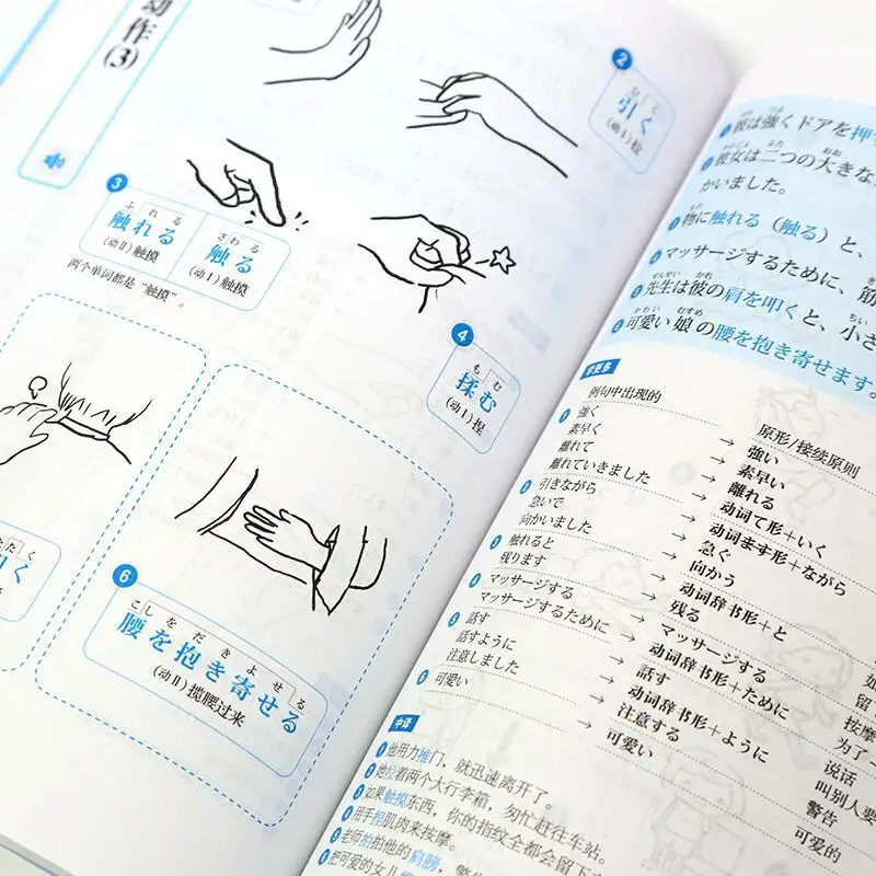 Japanese Learning Language Manga Books Basic Standard Entry Vocabulary Words Adults Japanese Coloring Entry Books Teenagers