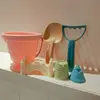 6Pcs/Set Sand Toys Set Beach Castle Bucket Shovel Rake Mold Digging Sand Kit Parent-Children Interactive Outdoor Game For Kids 1