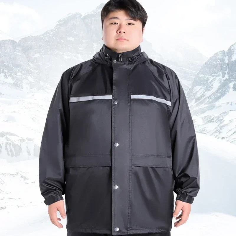 Raincoat Suit Outdoor Riding Full-body Anti-storm High-gloss Reflective Raincoat and Rain Pants for Electric Vehicle