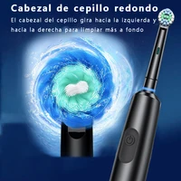 Cepillo de Dientes Eléctrico Giratorio 5 Modos — 8 Cabezales, 30 Días Batería, IPX7 2