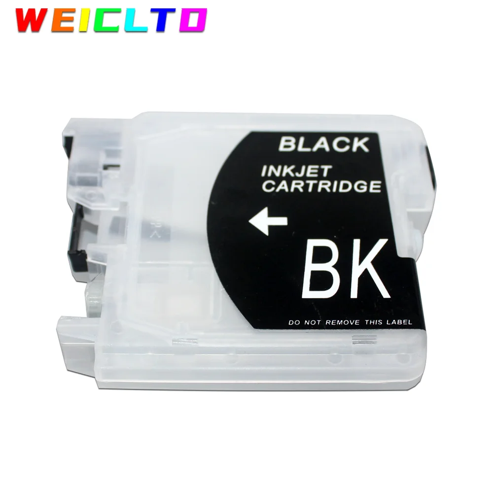 No Chip Refillable Ink Cartridge Brother DCP-J125 185C 195C J315W printer WEIC LC38 LC39 LC61 LC65 LC980 LC985 LC990 LC1100 printer supplies inkjet ink cartridge ink cartridge
