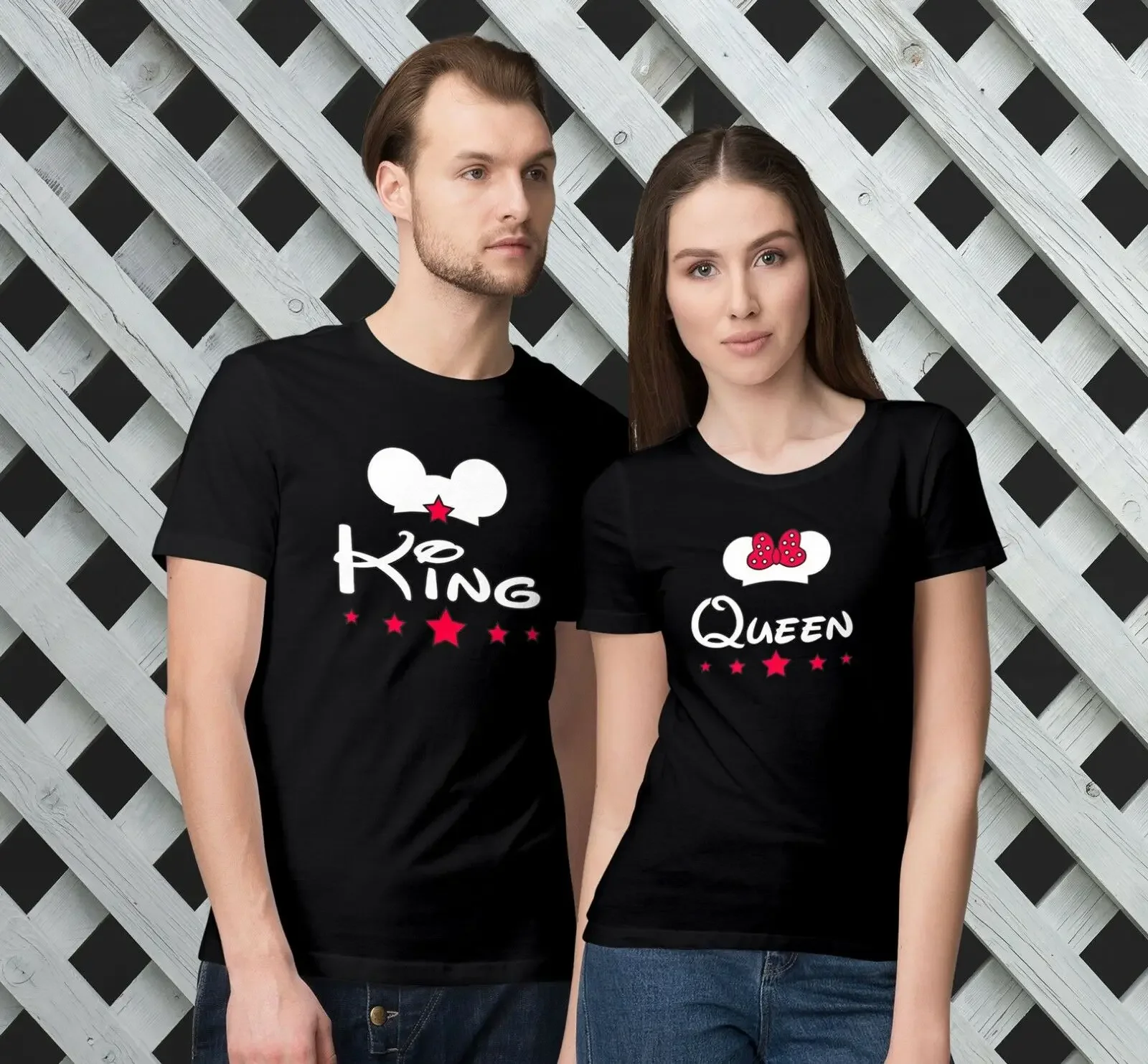 

King and Queen -Valentine's Day Matching T-Shirts for Couples!