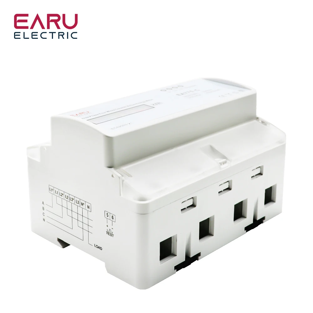 3*220V/380V Three Phase Four Wires Eelectronic Active Energy Meter kWh Power Con