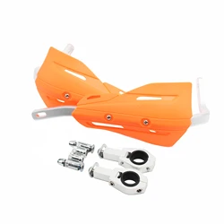 Universal Motorcycle Handguard Protector for Dirt Bike and Enduro Handlebar Protection (Orange)