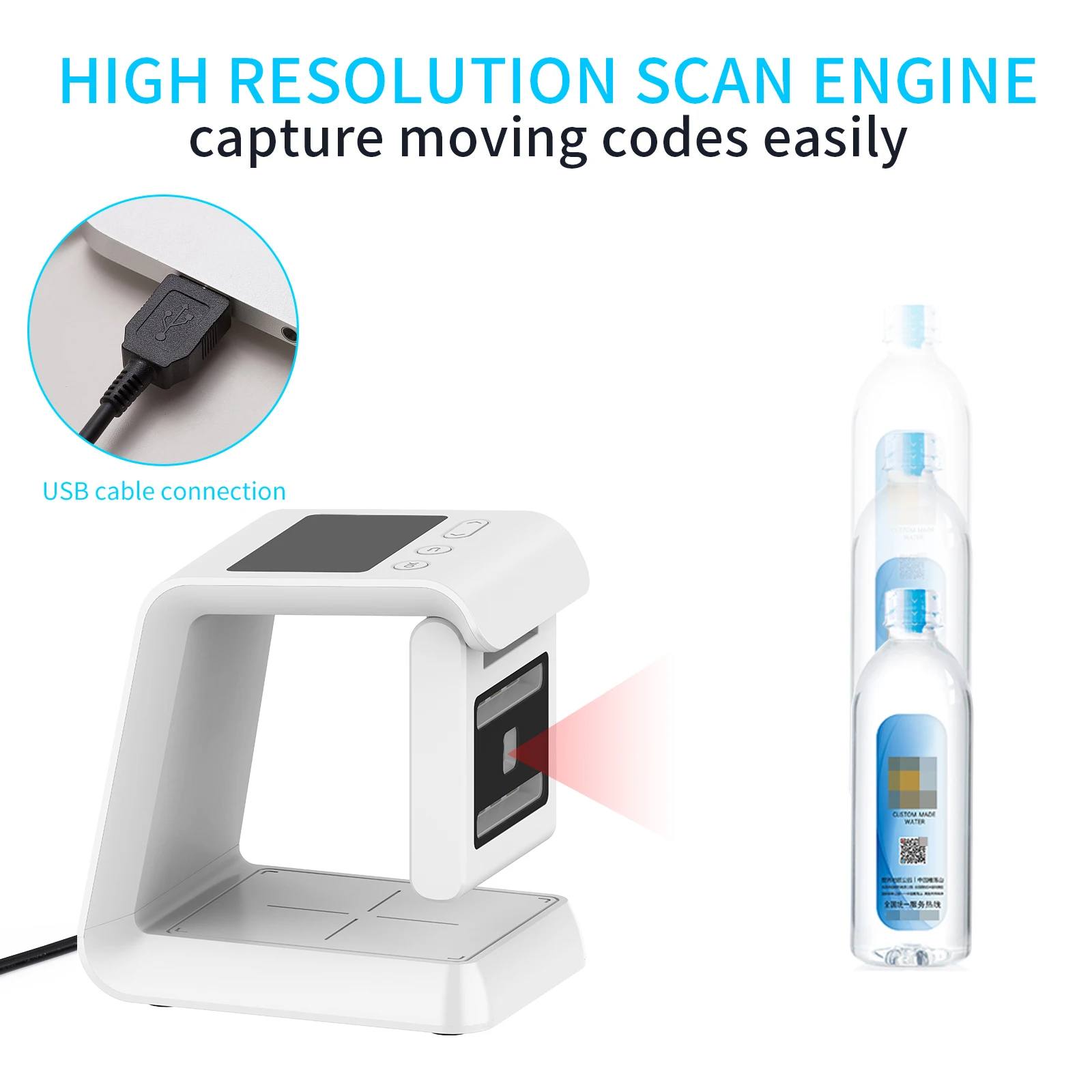 Portable Bluetooth Barcode Scanner for Airport Use &ndash; Scan Passports, IDs, and NFC Documents Efficiently