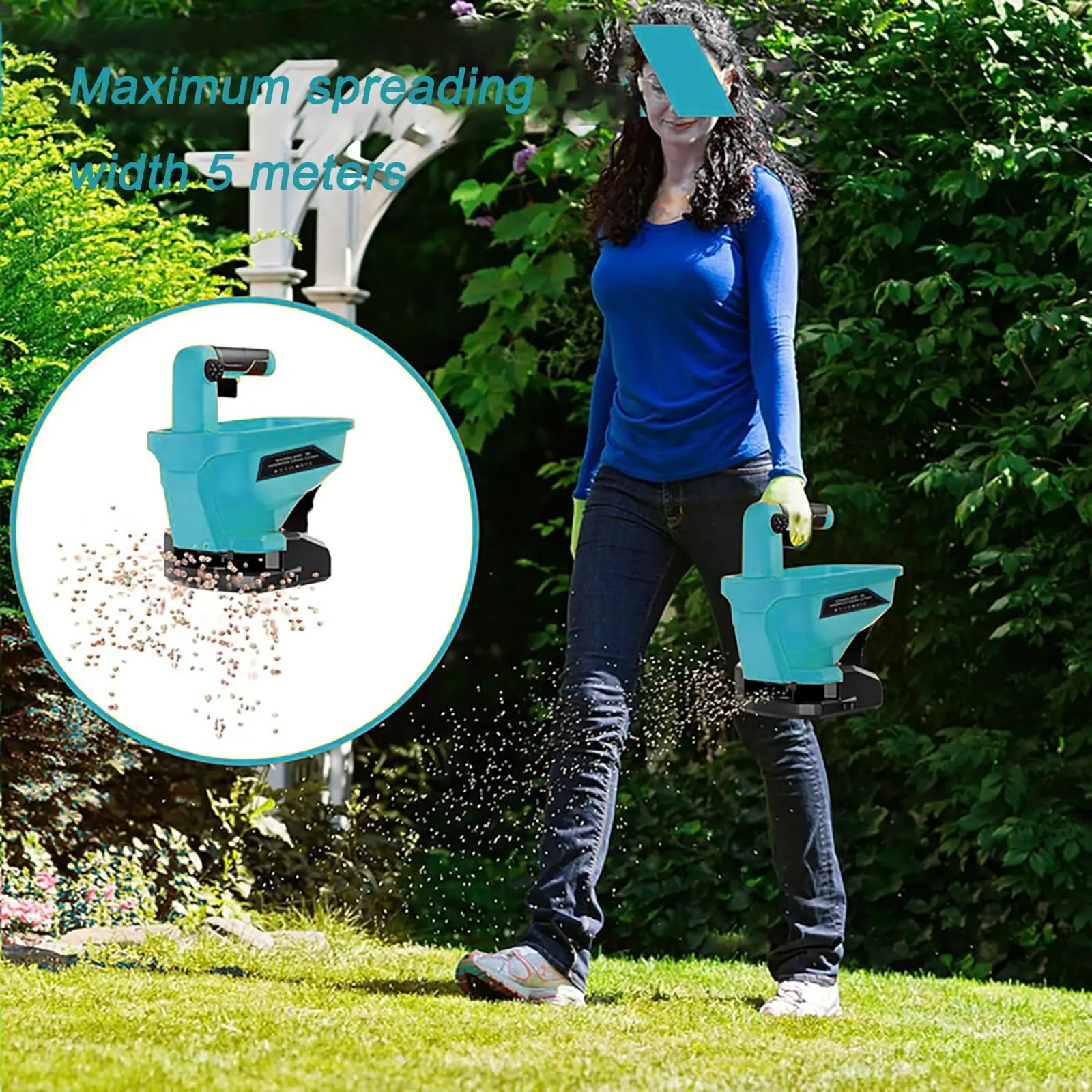 formakita 18V Battery Brushless Fertilizer spreader portable electric tool for g
