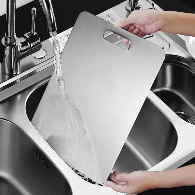 Cutting Board 316 Stainless Steel Panel Kitchen Household Thickened Double Sided Kneading Dough