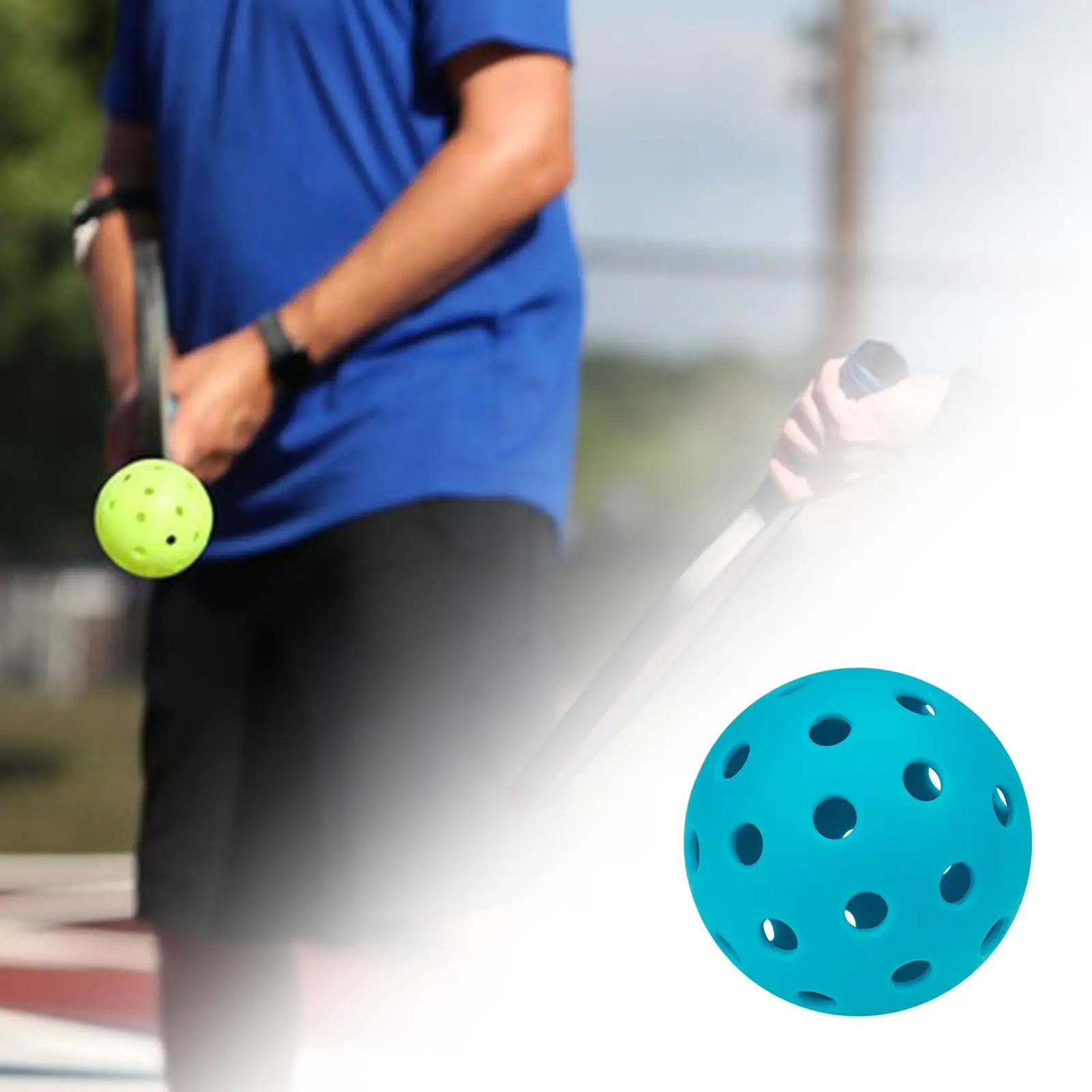 5xLuminous Pickleball Ball 74mm Professional for Tournament Play Training