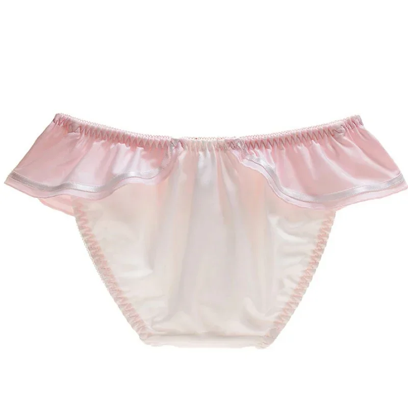 Japanese Navy Style Cartoon Cosplay Milk Silk Underwear Bow Panties side view