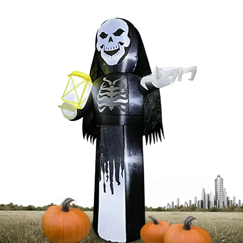 

Halloween Decorations Inflatables Hangable Halloween Inflatable Ghost Decor Horror Stable Halloween Ghost With LED Light For