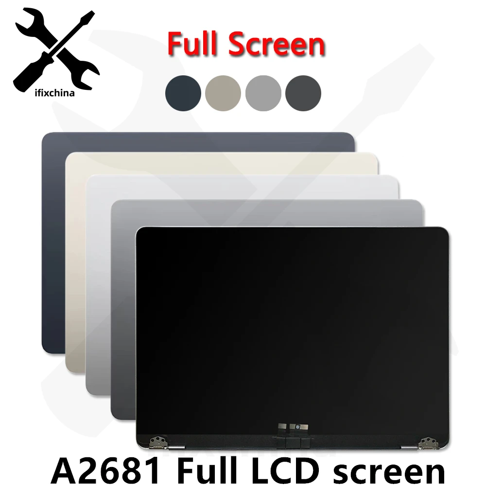 2022 Nuovo Lcd Per Laptop Per Macbook Air Retina 13.6 "M2 A2681 Schermo Lcd Completo Display Assembly Silver Space Grey Starlight Midnight