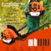 EB808A Snow Air Blower 42.7CC 2 Stroke Gasoline Backpack Leaf Blower 1.25KW Power High Vacuum Fan 1