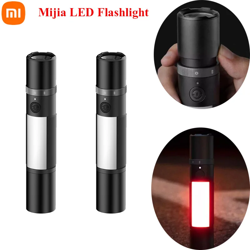 XiaomiMijiaMultifunctionalLEDFlashlightZoomableUltraBright