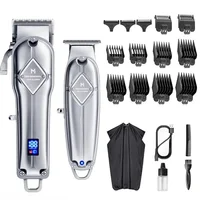 GLAKER Hair Clipper & Trimmer Kit - Cordless, LED Display, Long Battery Life, Adjustable Steel Blades, Spectacular Comfort - K11 1