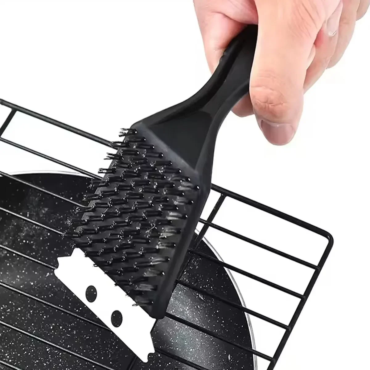 1pc-Stainless Steel Wire Grill Brush Stain Cleaning Scraper