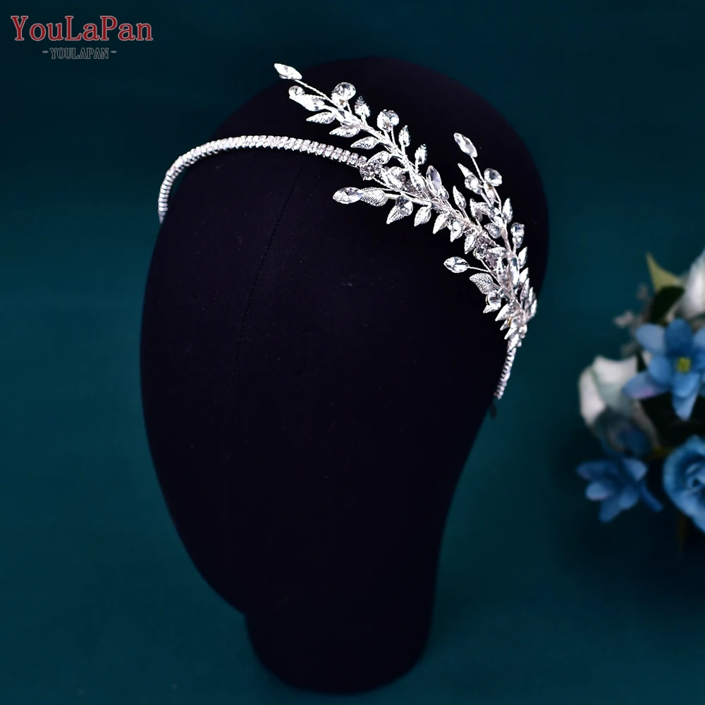 

YouLaPan Crystal Head Hoop Bridal Tiara Wedding Hair Accessories Bridal Headband Bridesmaid Hair Ornament Girls Hairband HP550